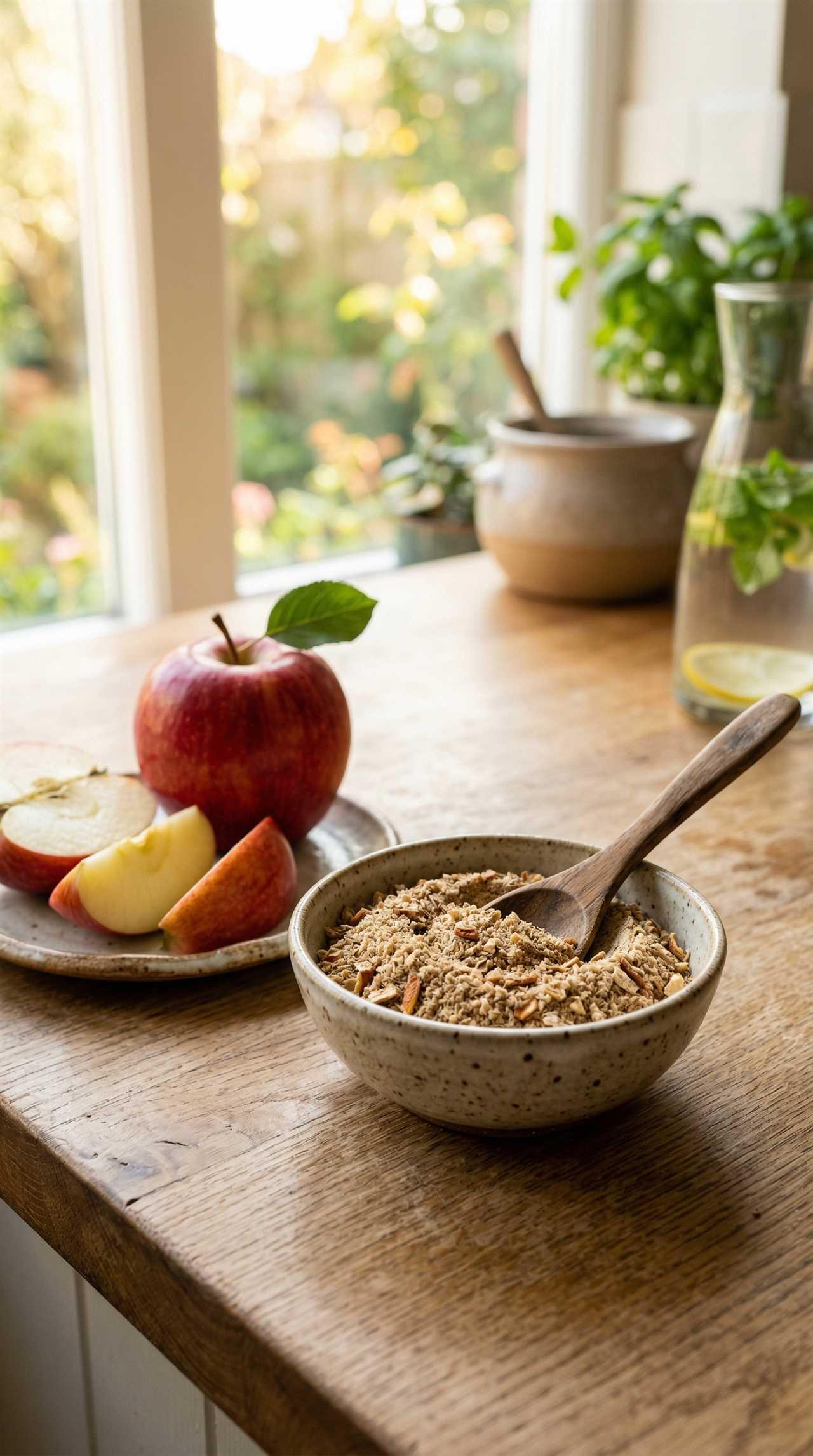 Apple powder provides fibre, nutrients, natural sweetness, and convenient daily nourishment.